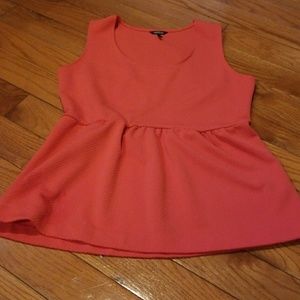Daisy Fuentes Watermelon Peplum top